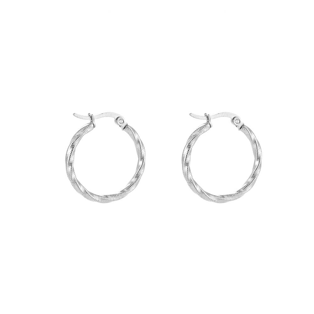 Twist Stainless Steel Earring with Prints