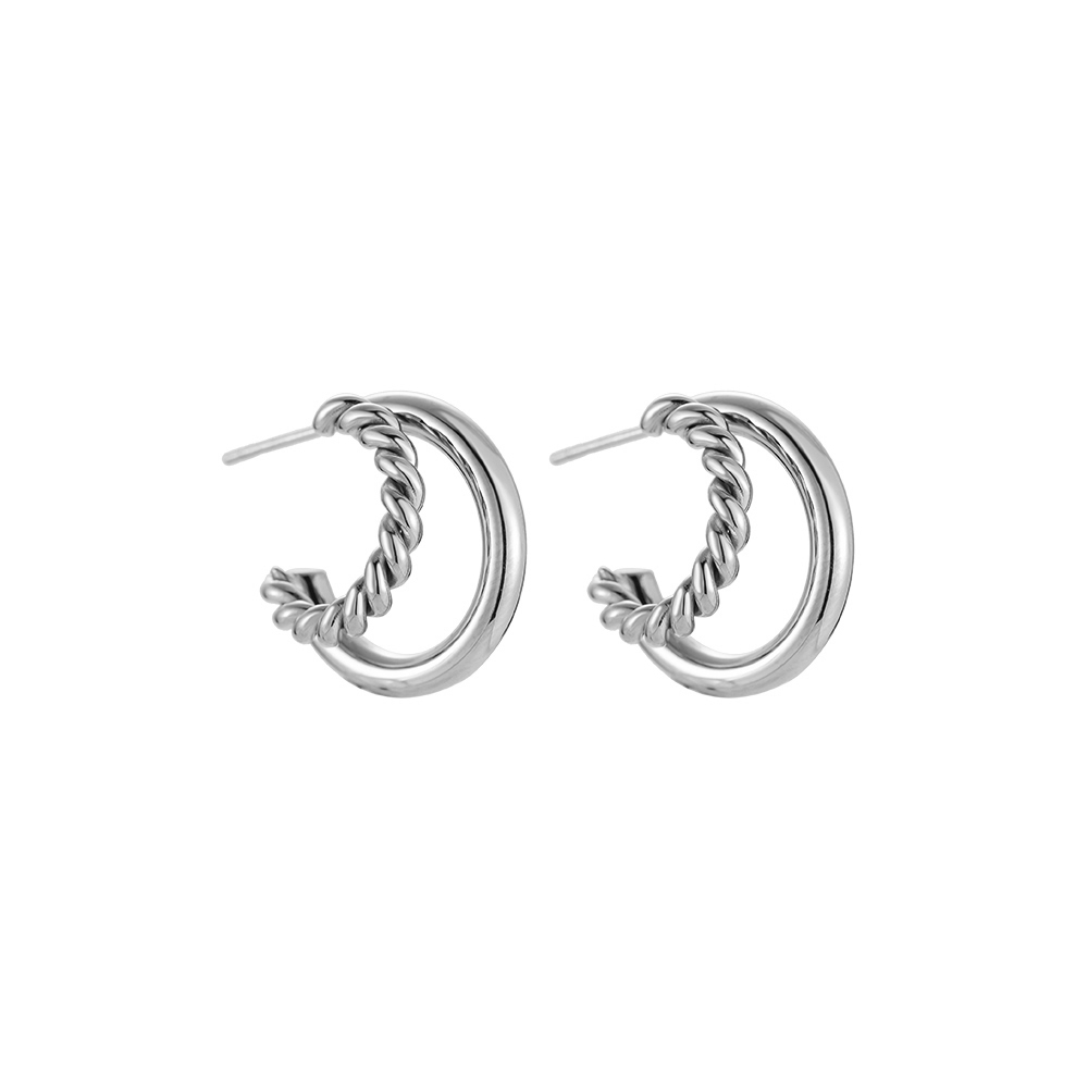 Rope & Rings Stainless Steel Earrings