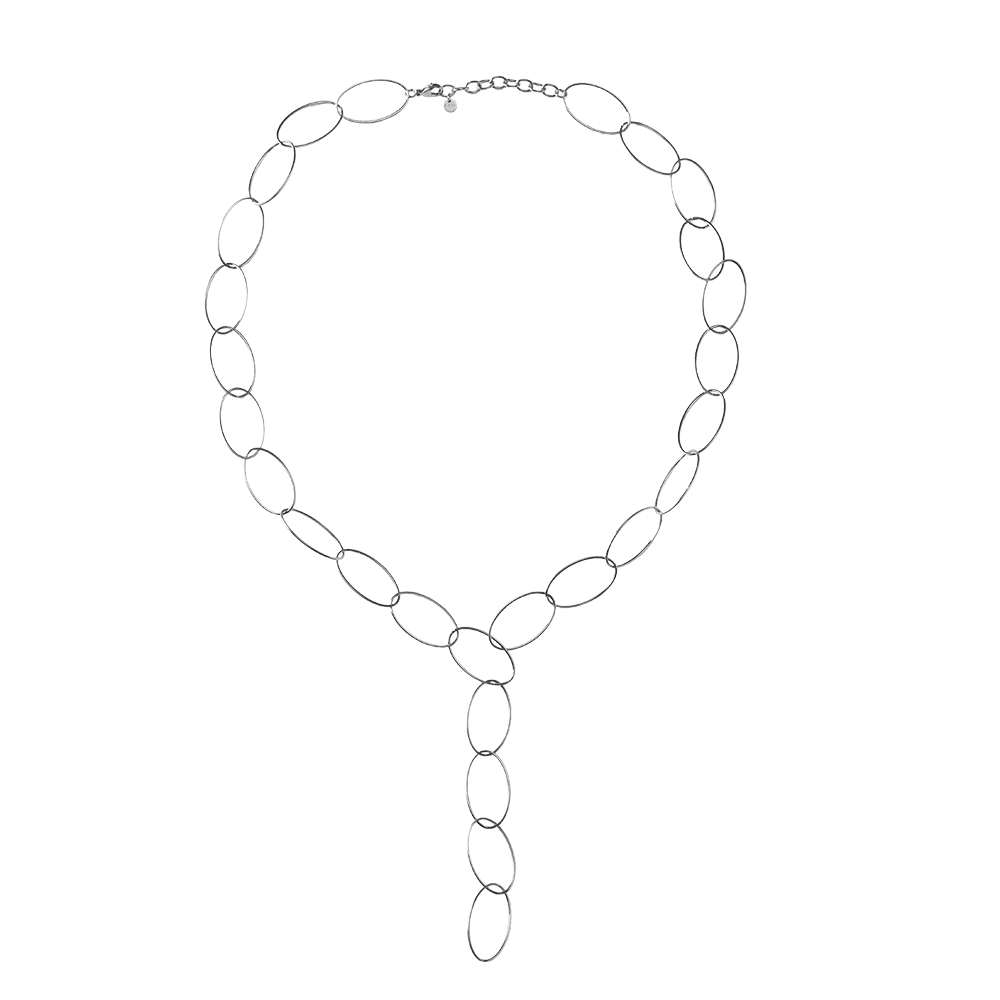 Oval Stainless Steel Necklace