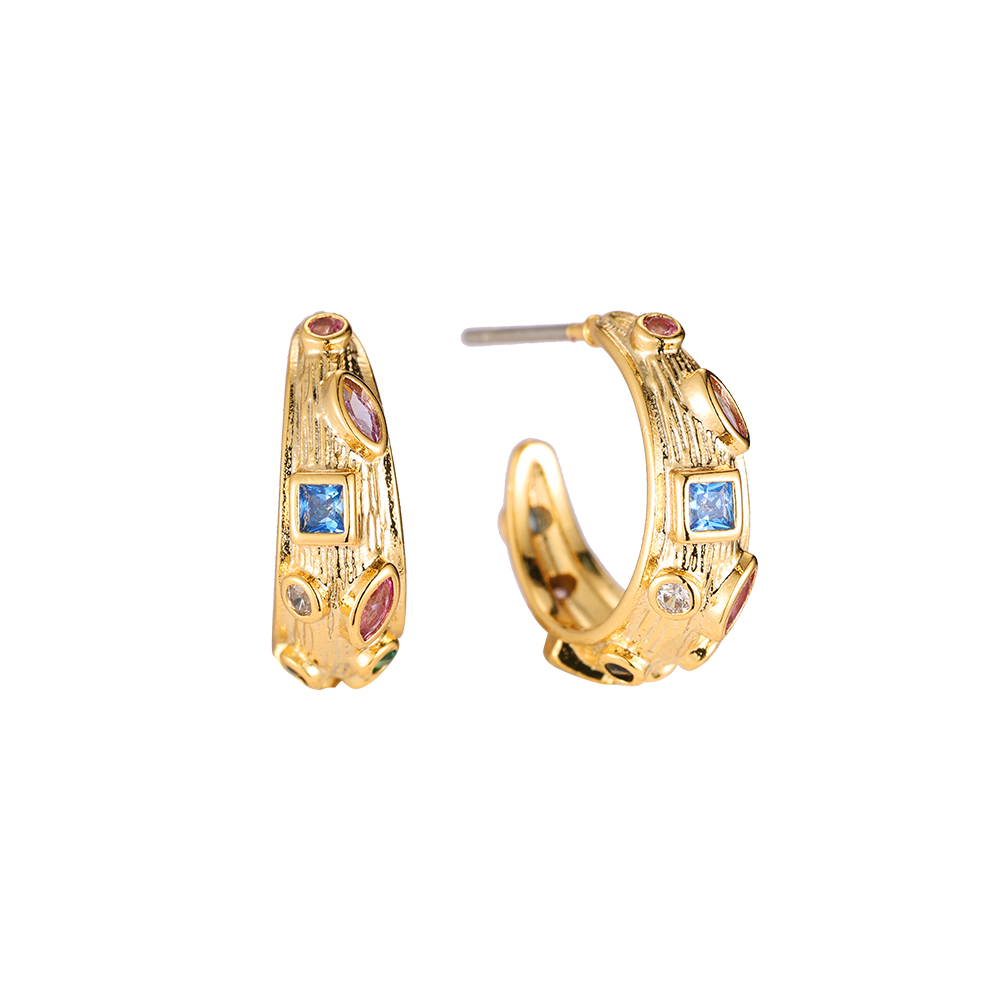 Kleine Diamond Gold-plated Earrings