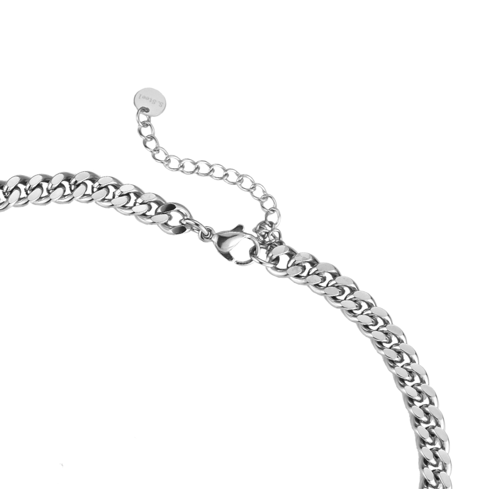 Heart Star Diamond Stainless Steel Necklace
