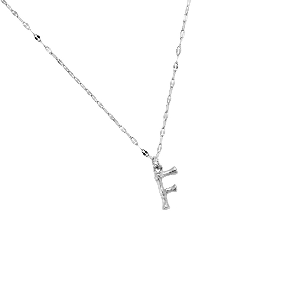 Large Alphabet 2.0 Stainless Steel Necklace