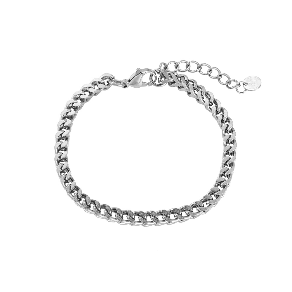 Cubic Square Chain Stainless Steel Bracelet