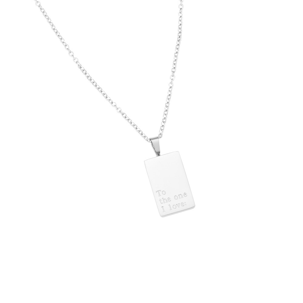 Love Letter Stainless Steel Necklace