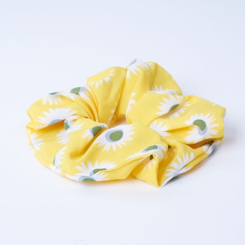 5 Pcs Sun Flower Print Scrunchie