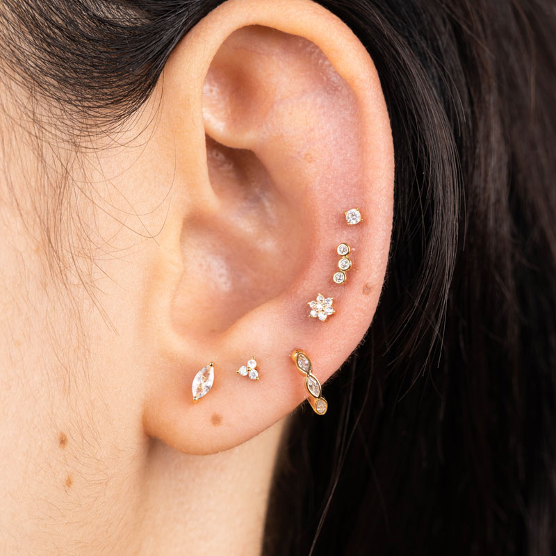 Cryity 925 Silver Piercing 