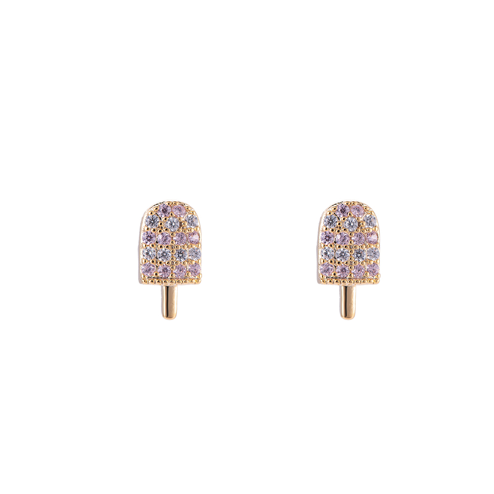 Simple Ice Cream Plated Earring