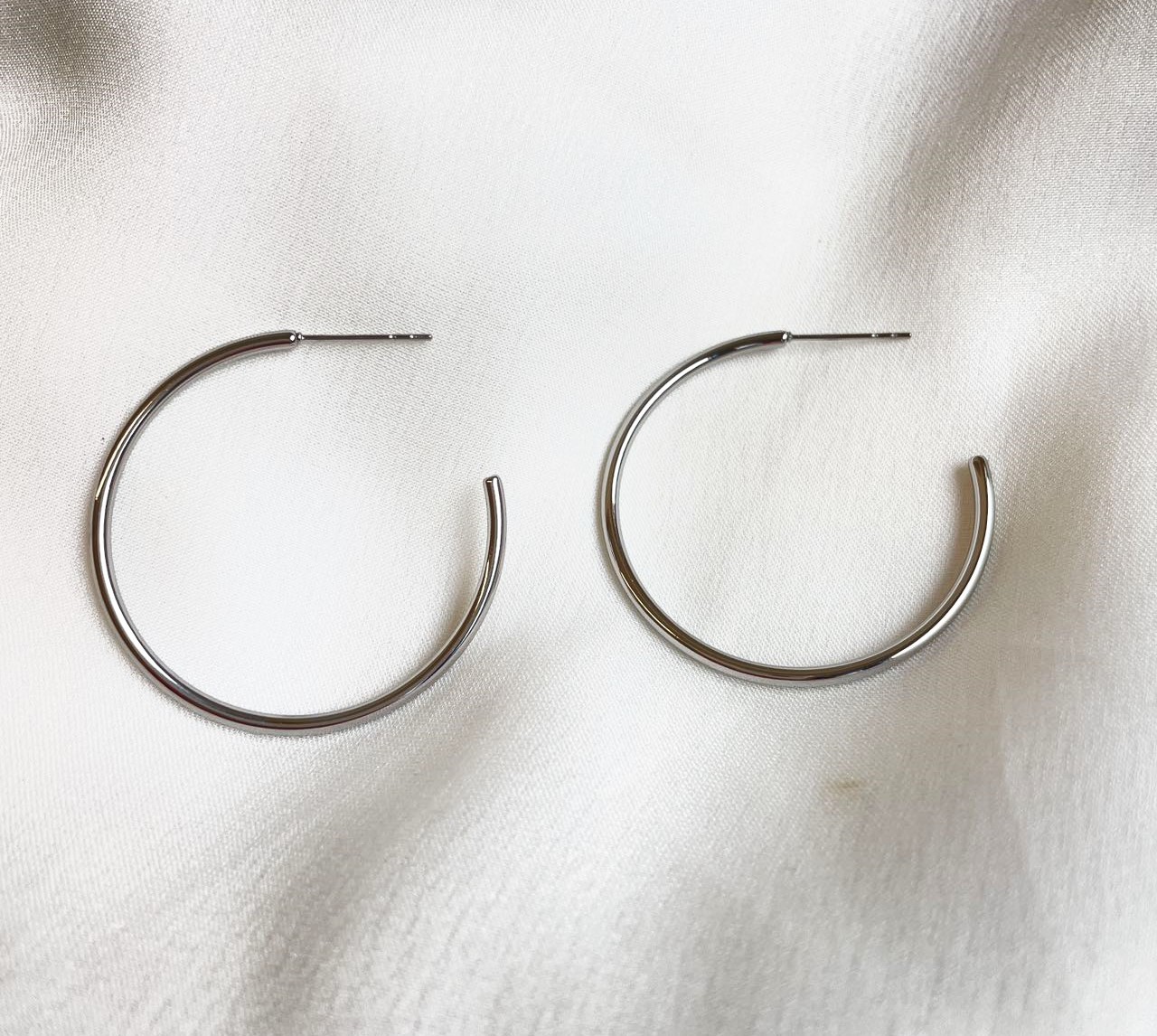 Simple Circle Stainless Steel Earrings