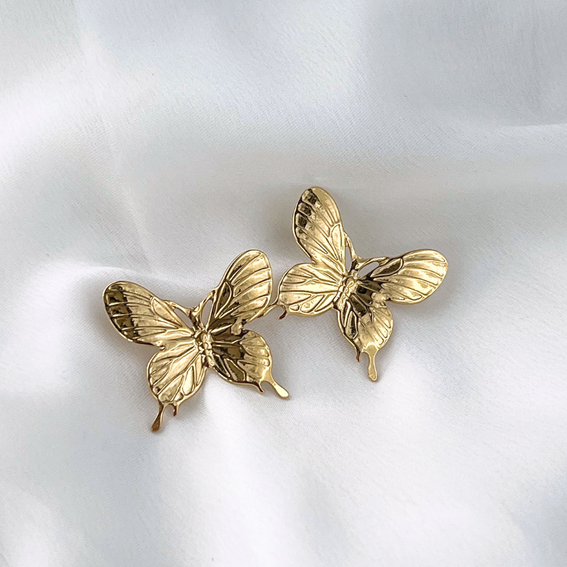 Vivid Butterfly Edelstahl Ohrringe