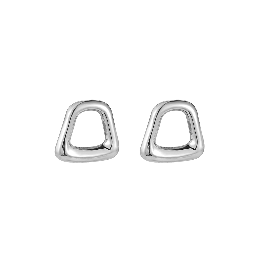 Trapez Stainless Steel Ear Studs