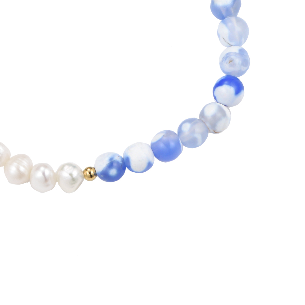 Blue Lagoon Pearl Bracelet