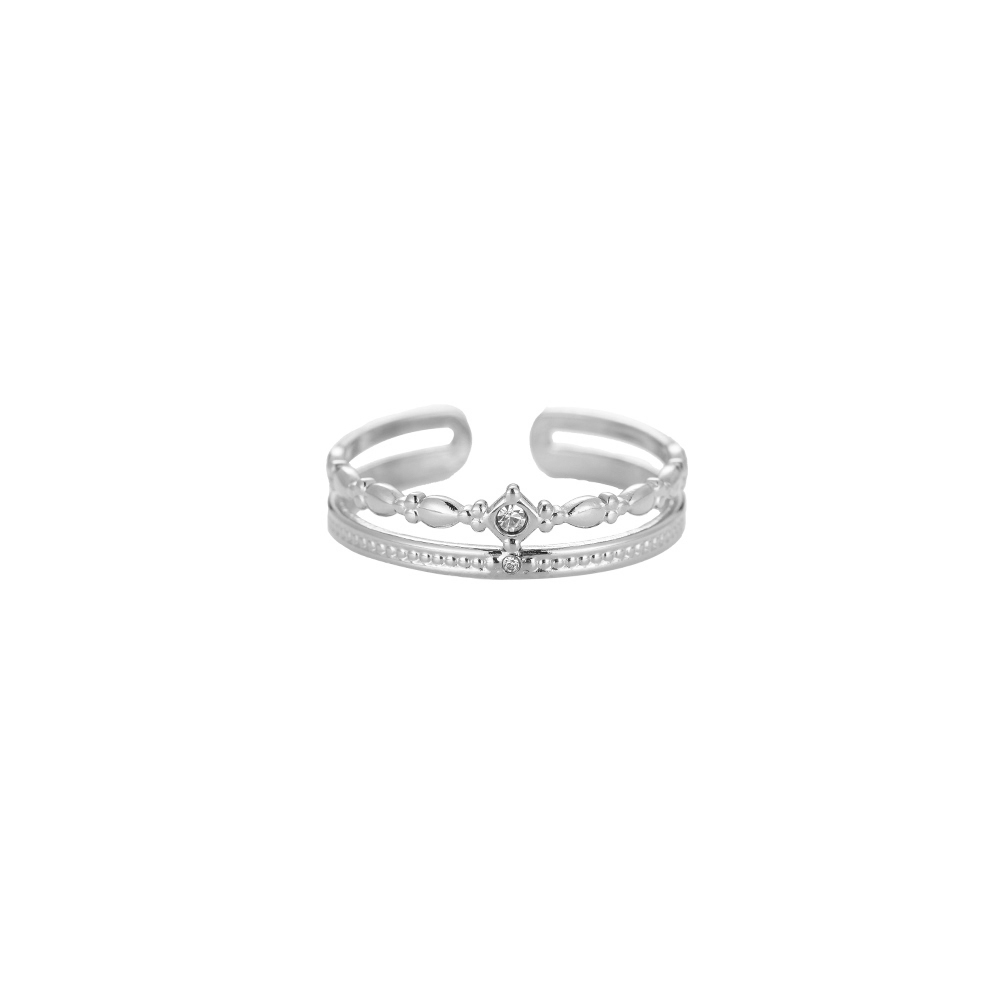 Jessie 2 Layer Stainless Steel Ring