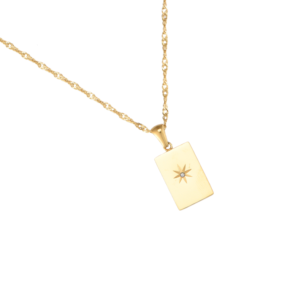 Cute Single Star Stainless Steel Necklace