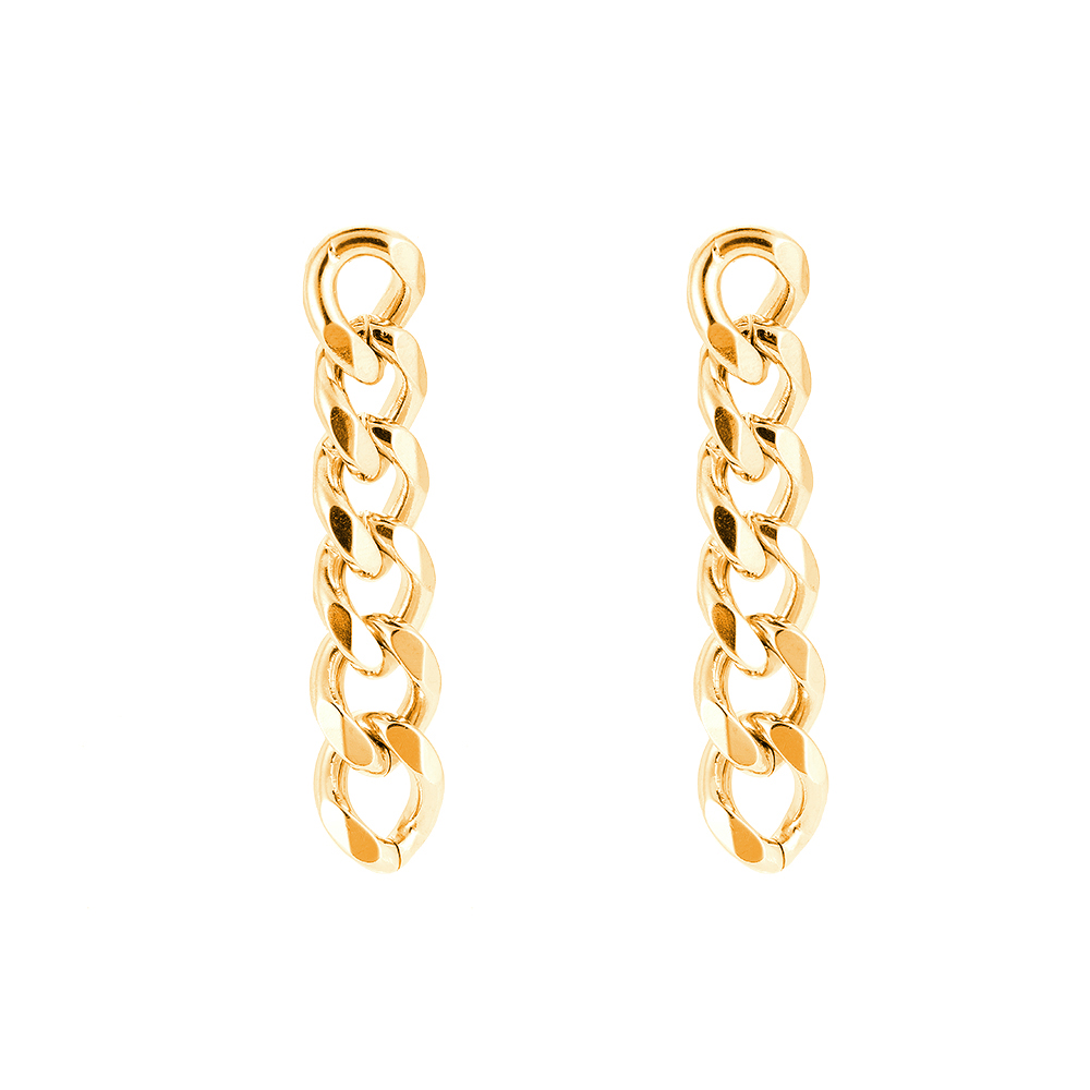 6 Big Chains Plated Earrings