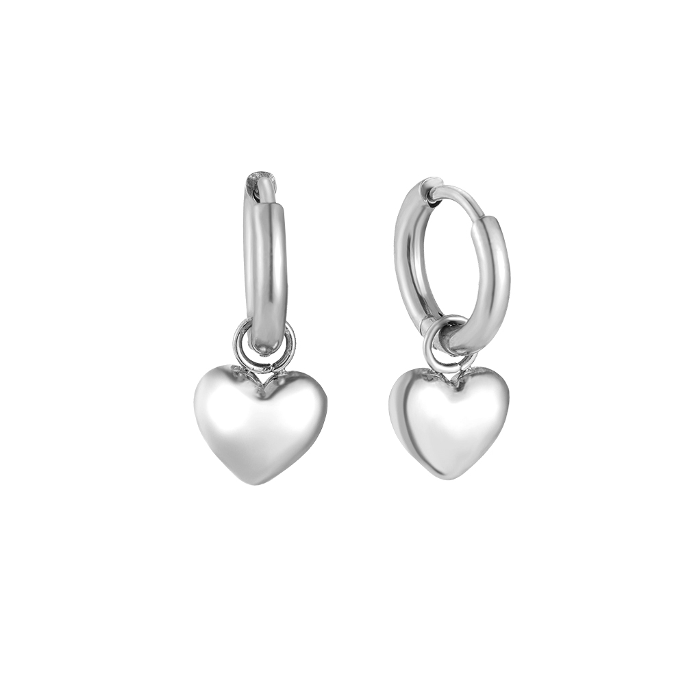 Sweet Heart Stainless Steel Earrings