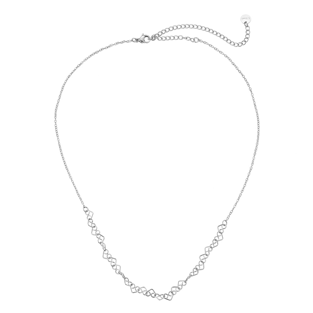 Heart Link Stainless Steel Necklace