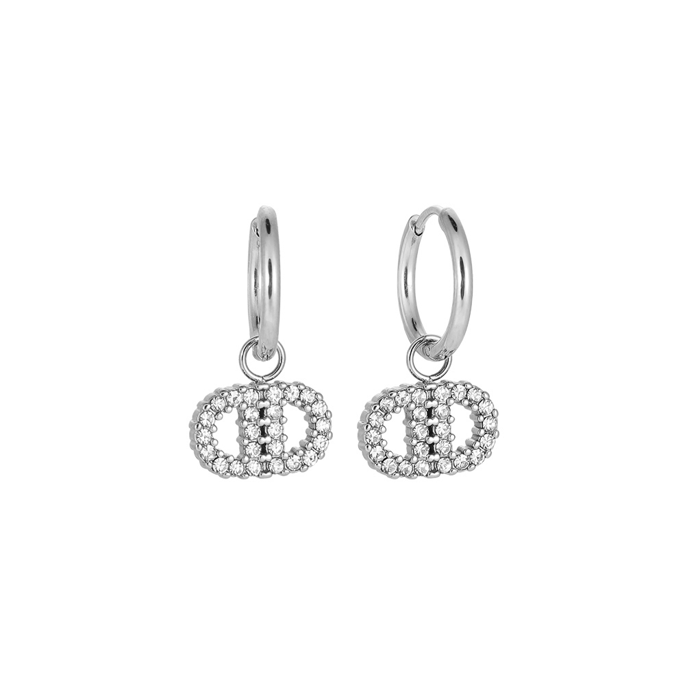 Super Sparkly Nose Diamonds Stainless Steel Earrings