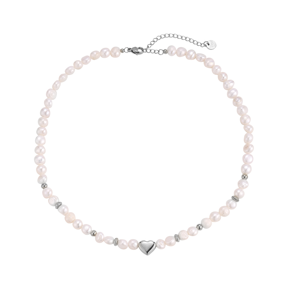 Charmant Perle Stainless Steel Necklace