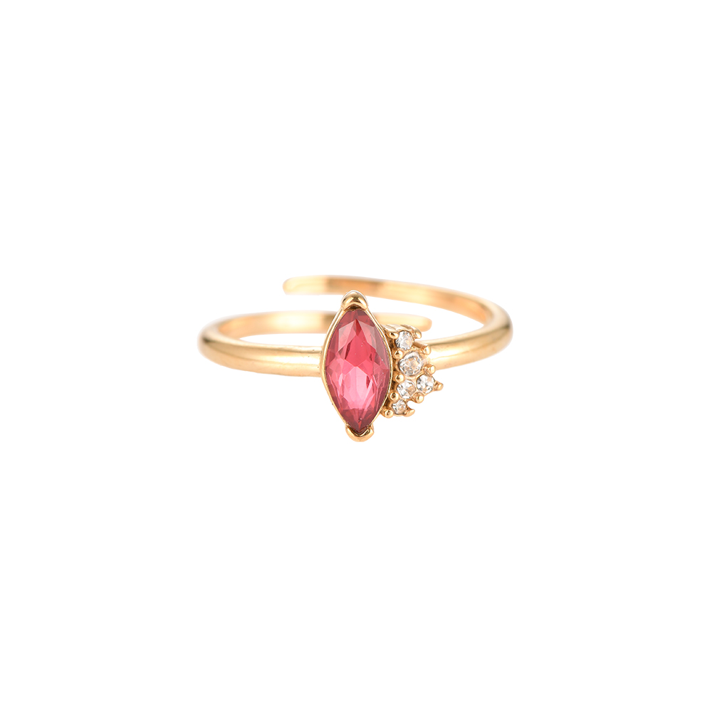 Serena Oral Diamond Edelstahl Ring
