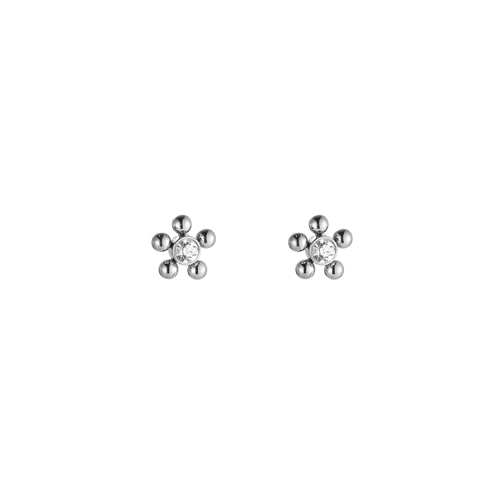 5 Surrounding Dots Stainless Steel Earrings