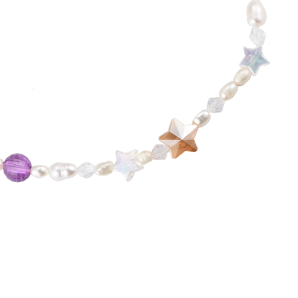 Star Beaded Pearl Necklace