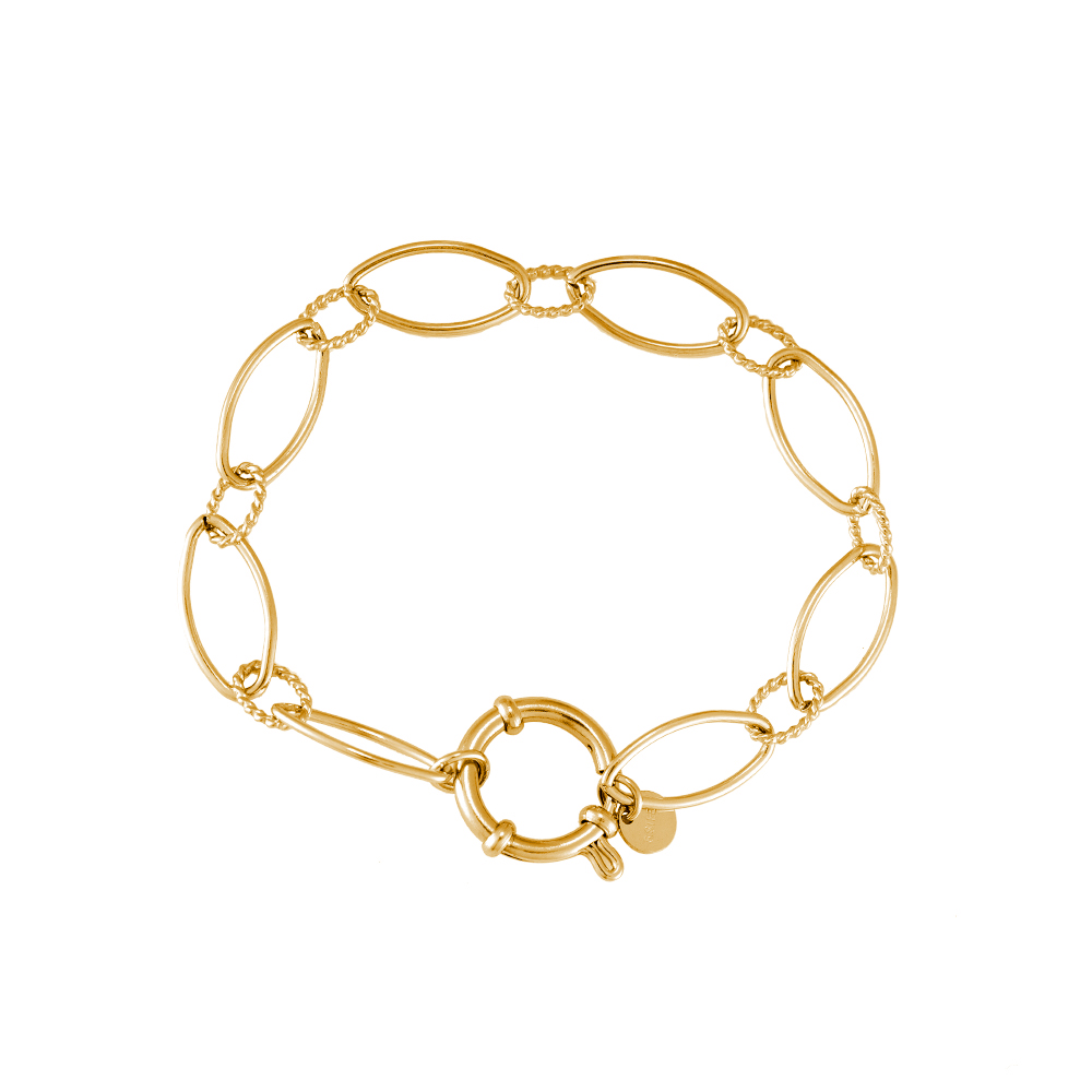 Oval Chain Edelstahl Armband