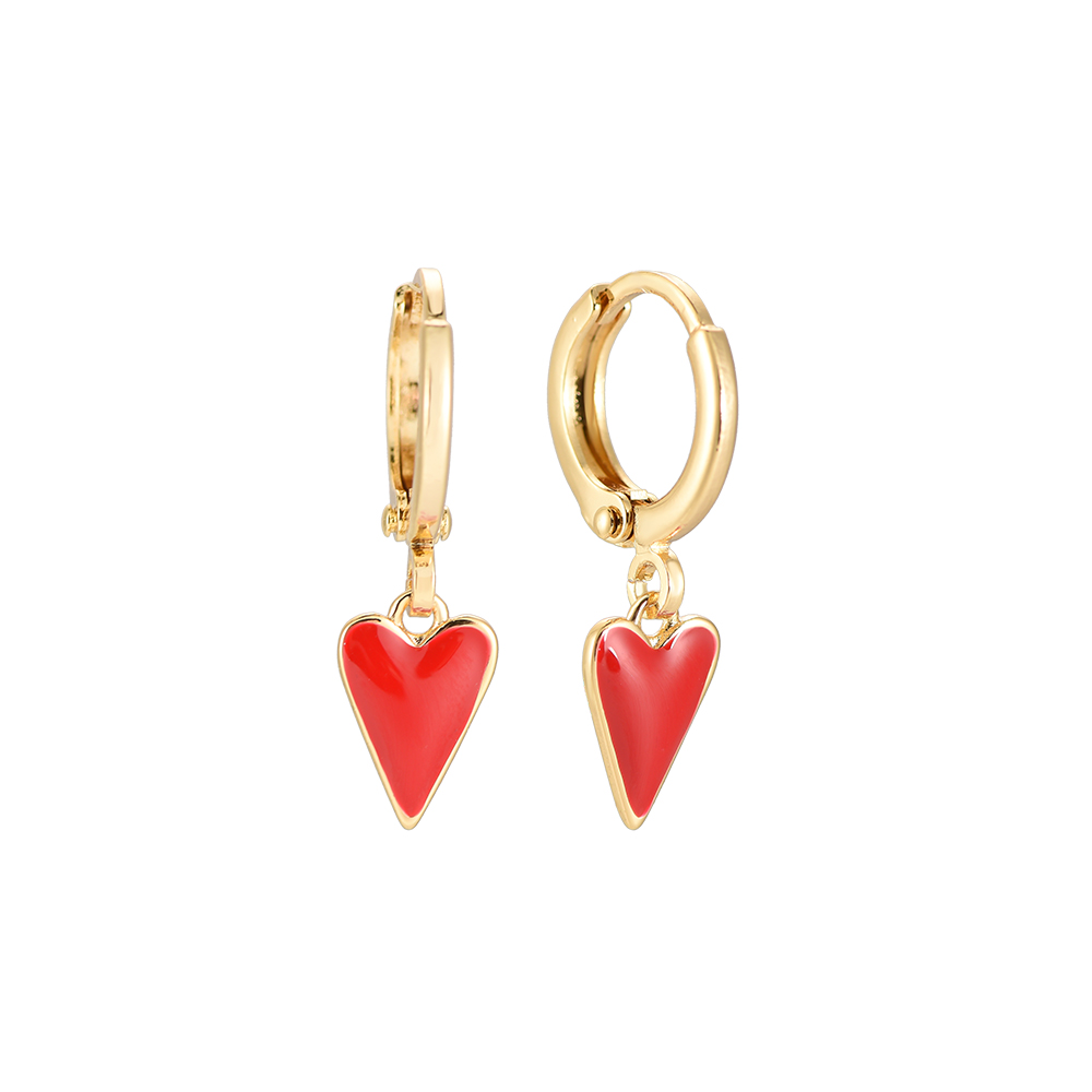 Playful Heart Gold-plated Earrings