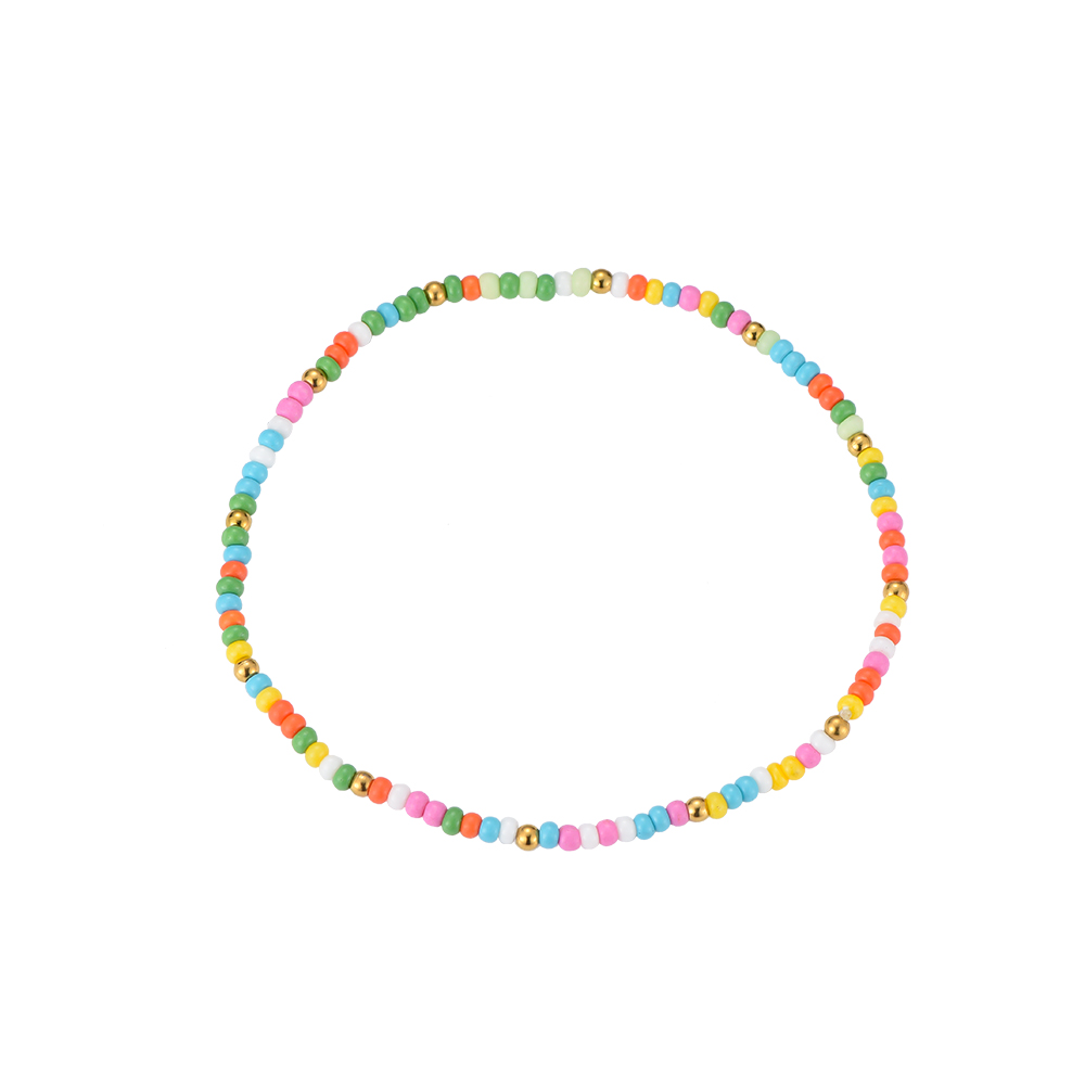 Bally Colorful Beads Elastic Fußkette