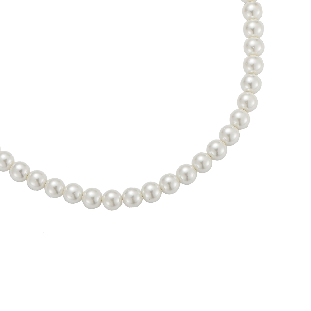 Just Big Pearls 40cm Edelstahl Halskette