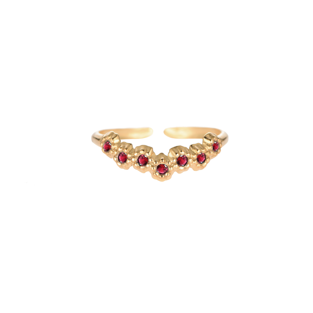 Elegant Daisy Edelstahl Ring