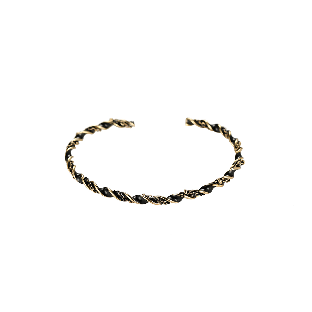 Enamel Twist Style 4 Stainless Steel Bracelet