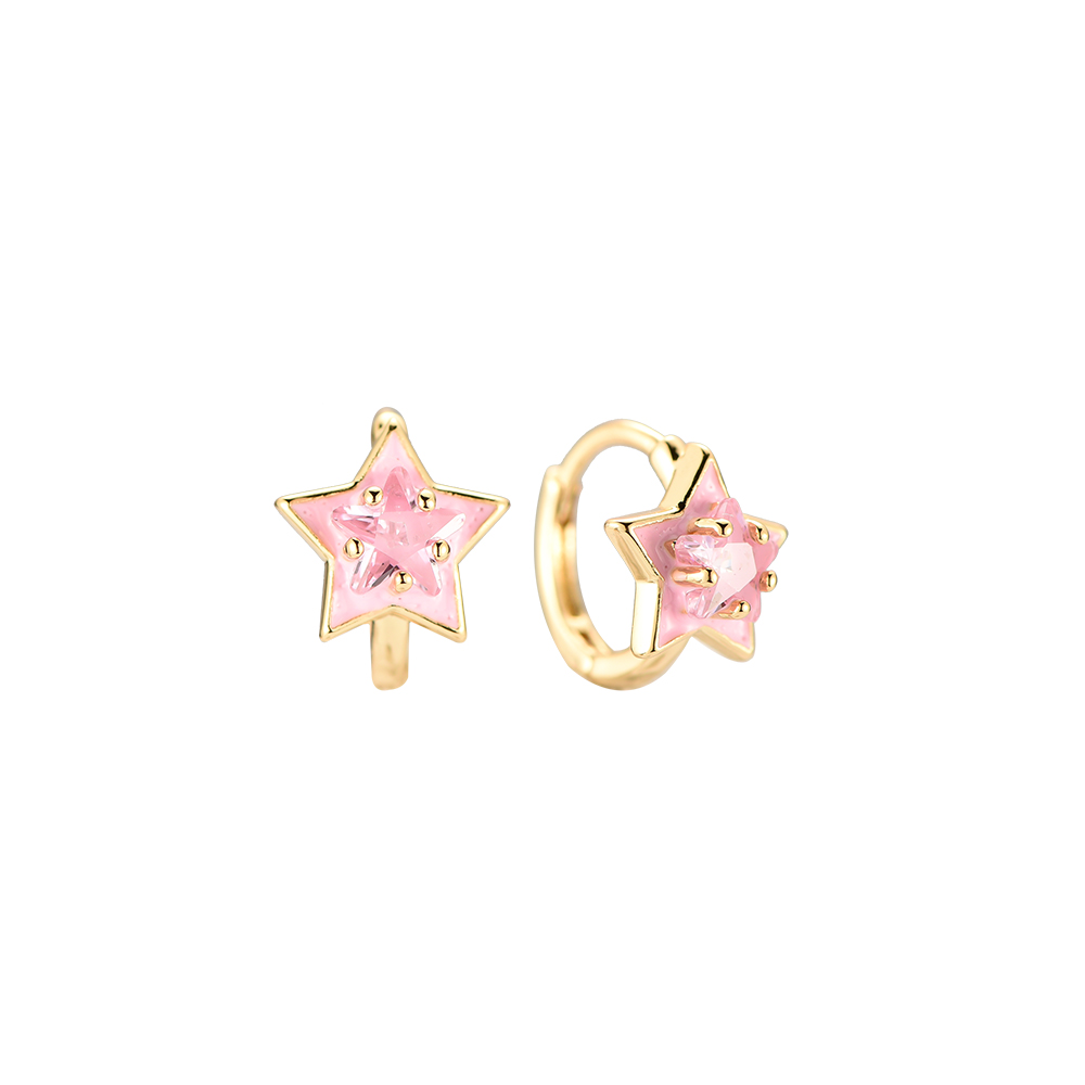 Super Star Twinkle Gold-plated Earrings