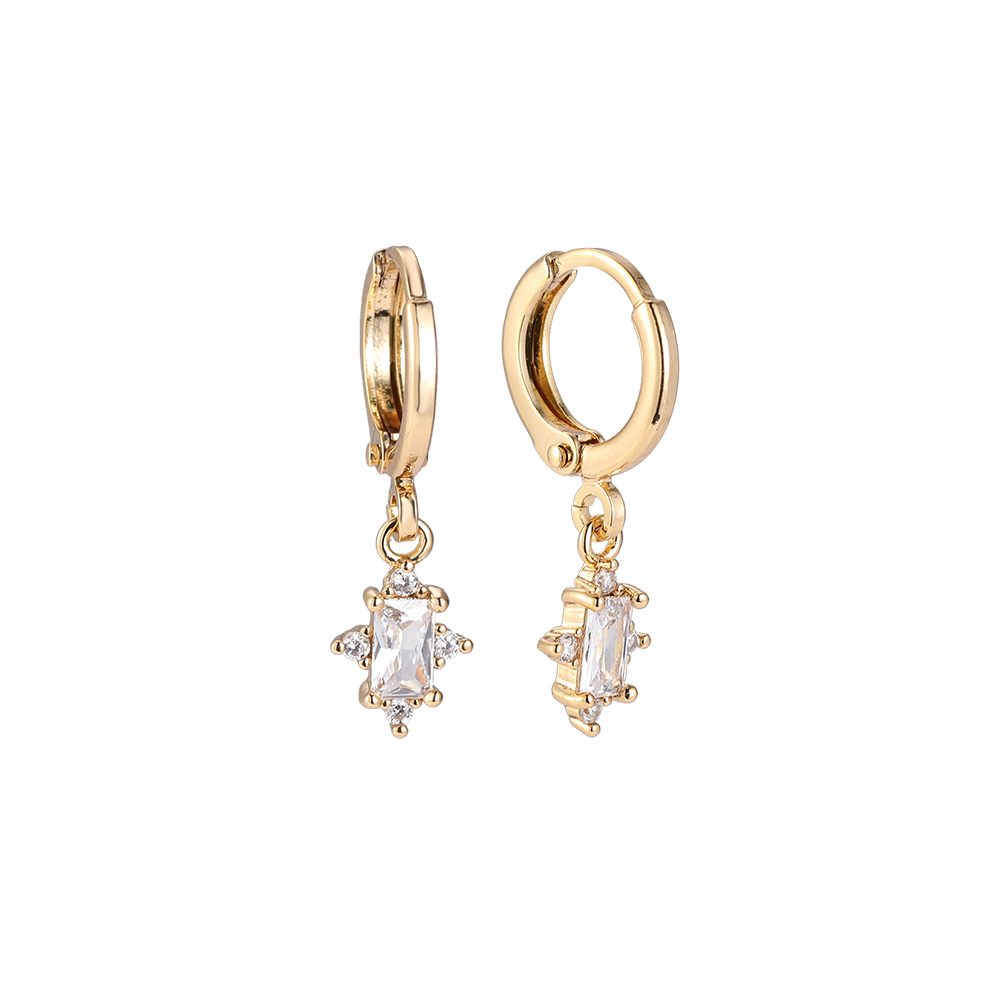 Morning Star Diamond Gold-plated Earrings