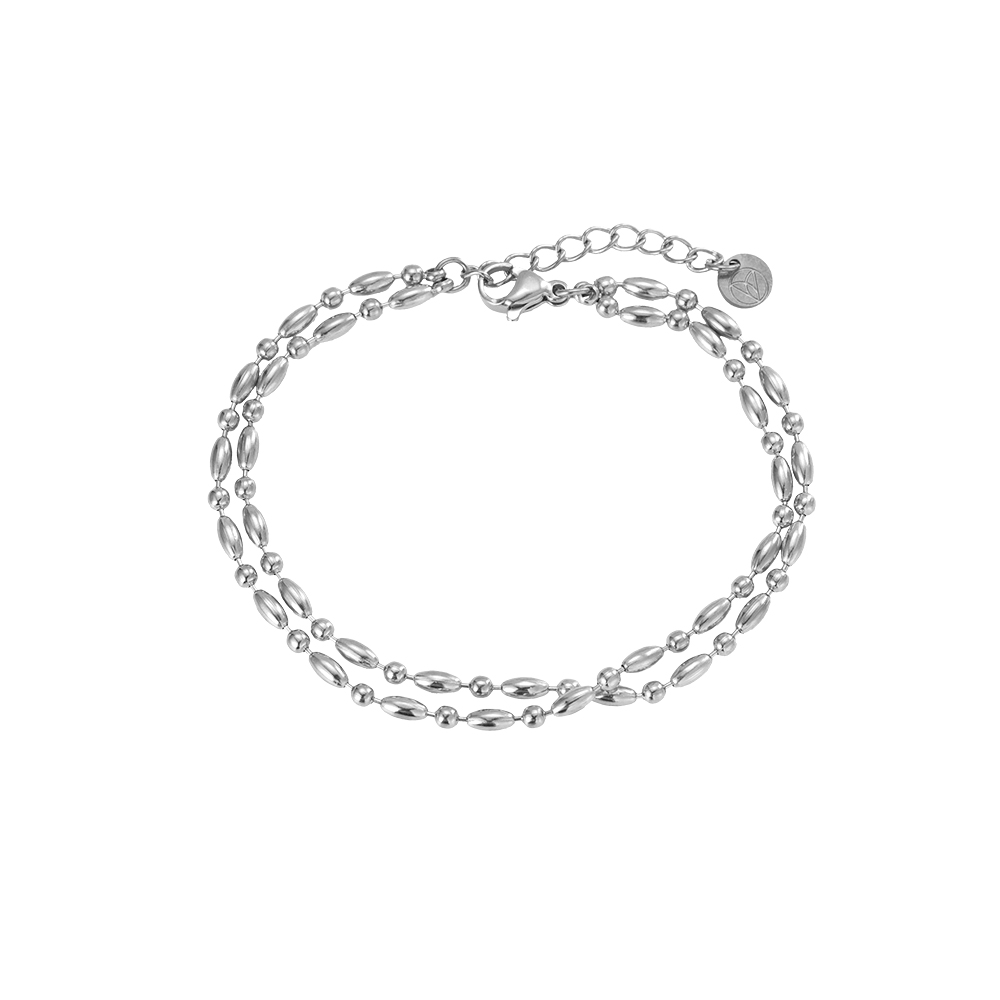 Double Chain Stainless Steel Bracelet
