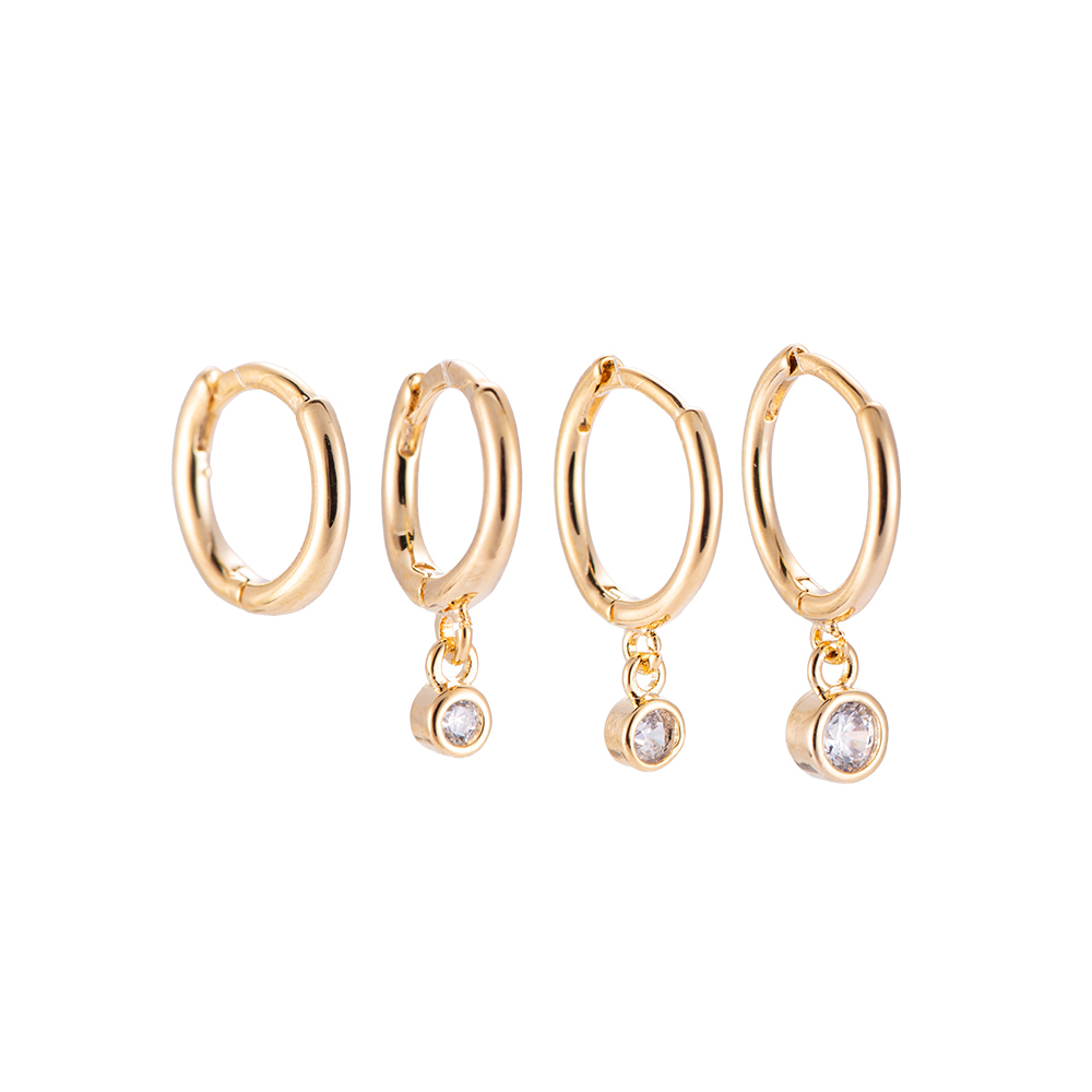 Gold-plated Earring Set No.15