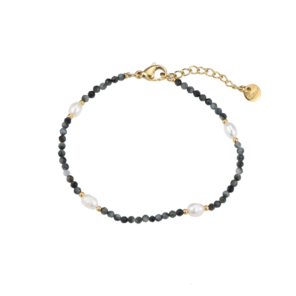 'Jungle & Pearl' Mini Stones Bracelet