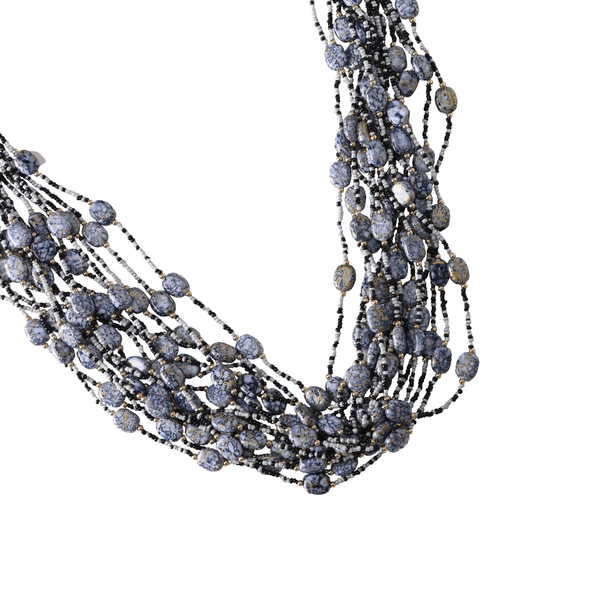 2*51cm Balls Beads Necklace