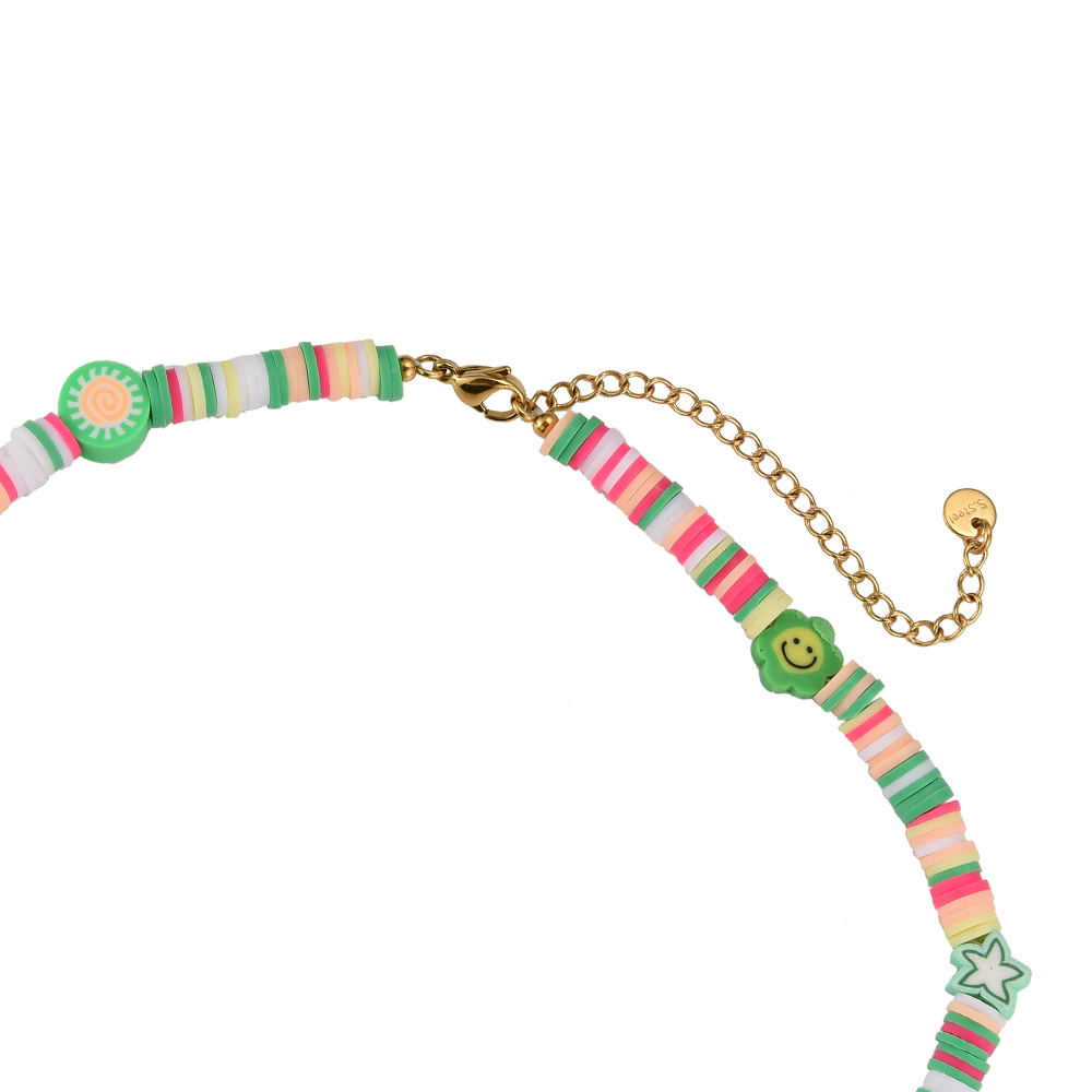 Fresh Green Beads Necklace